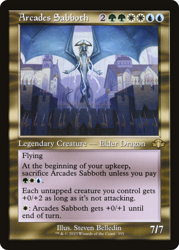 Arcades Sabboth (Retro Frame) (DMR-355)  Foil - Dominaria Remastered