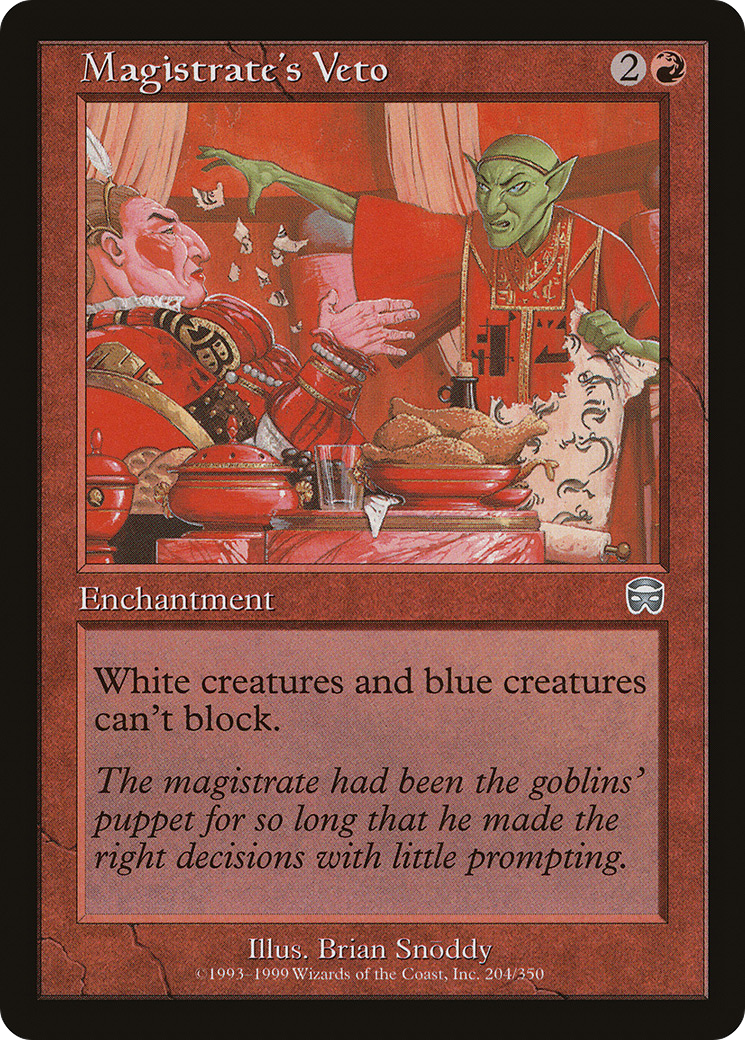 Magistrate's Veto (MMQ-204)  - Mercadian Masques