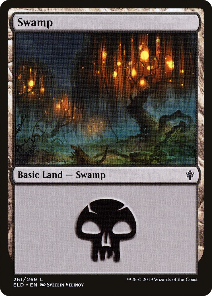 Swamp (261) (ELD-261)  Foil - Throne of Eldraine