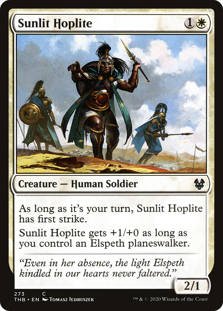 Sunlit Hoplite (THB-273)  - Theros Beyond Death