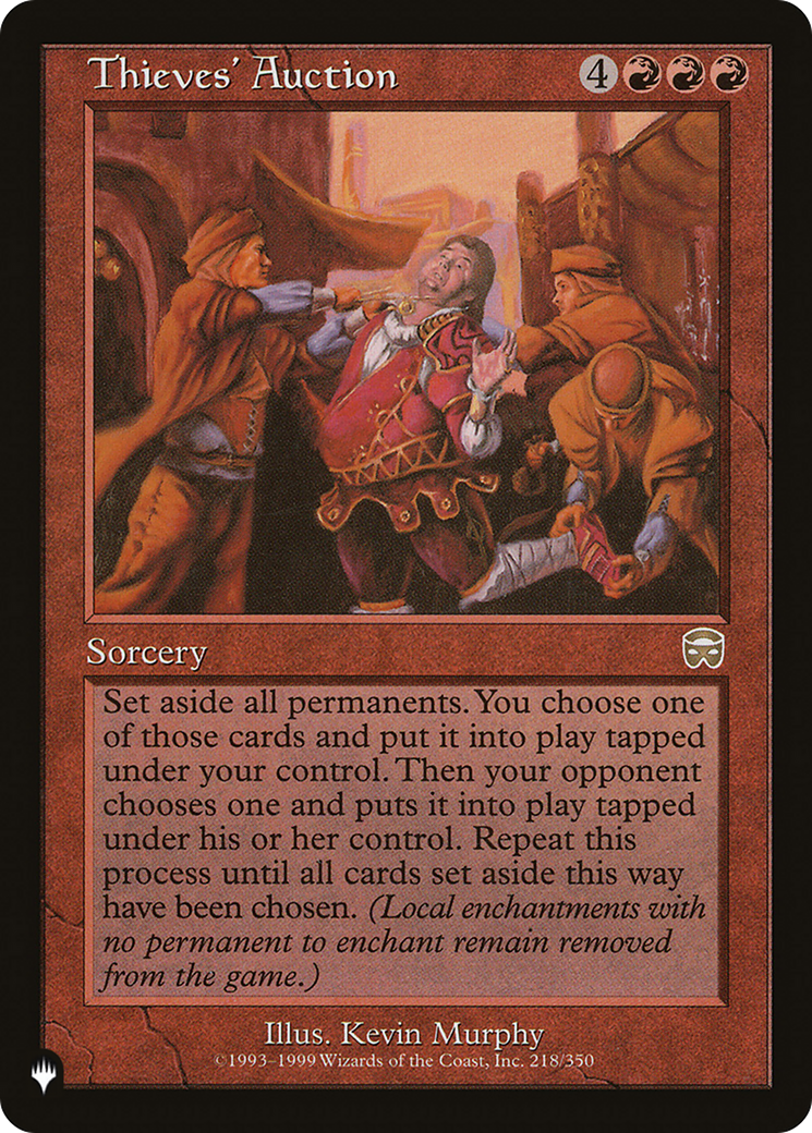 Thieves' Auction (LIST-218/350)  - The List