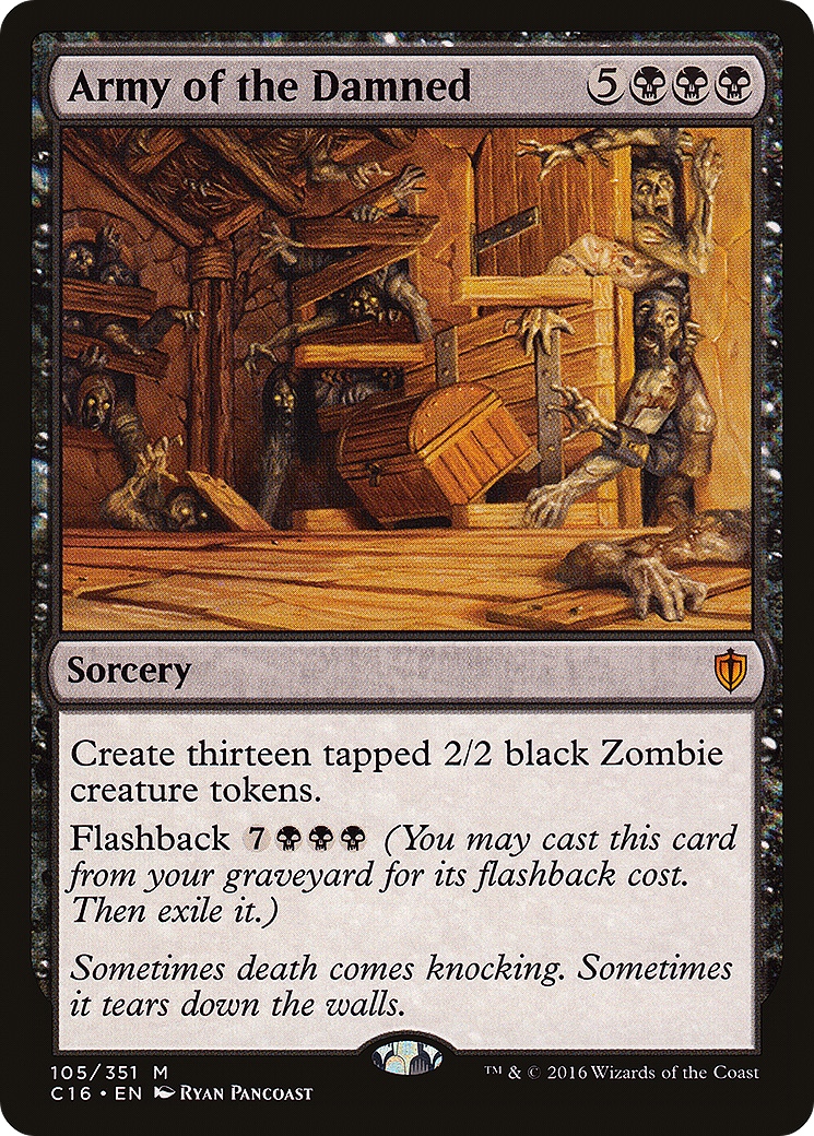 Army of the Damned (C16-105)  - Commander 2016