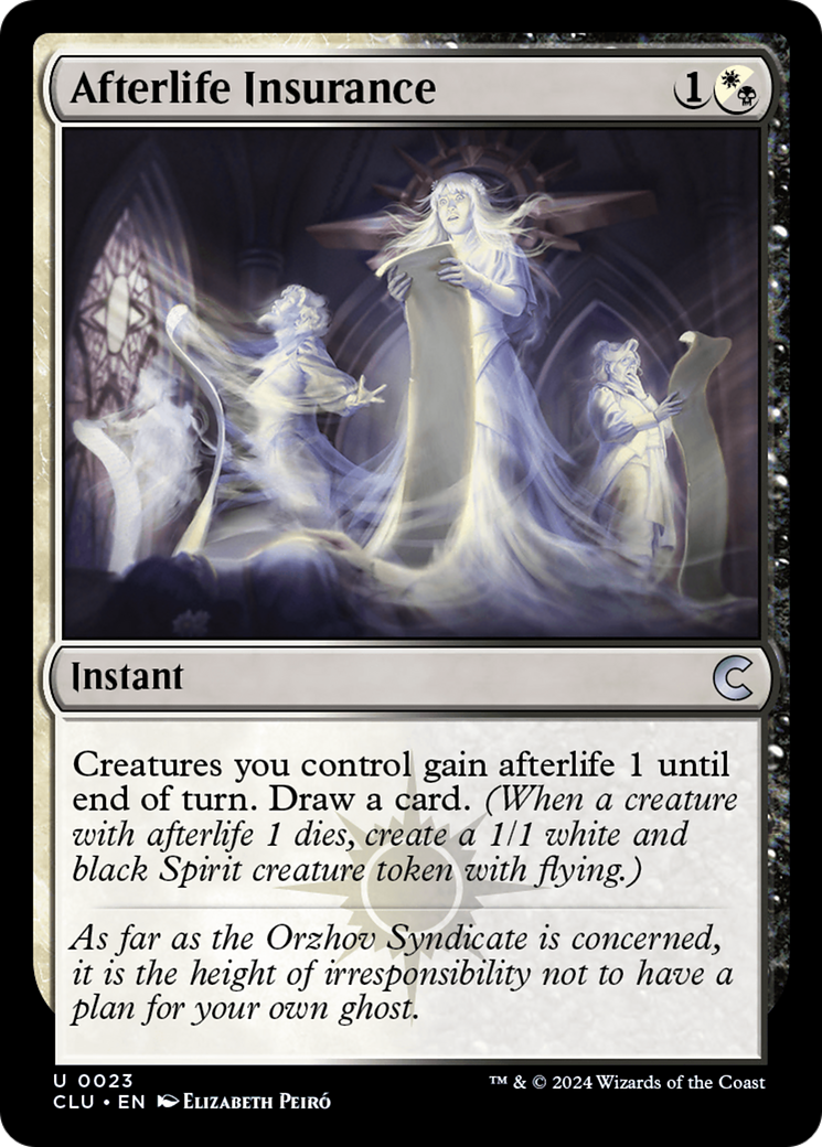 Afterlife Insurance (CLU-023)  - Ravnica: Clue Edition