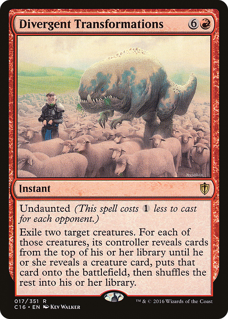 Divergent Transformations (C16-017)  - Commander 2016