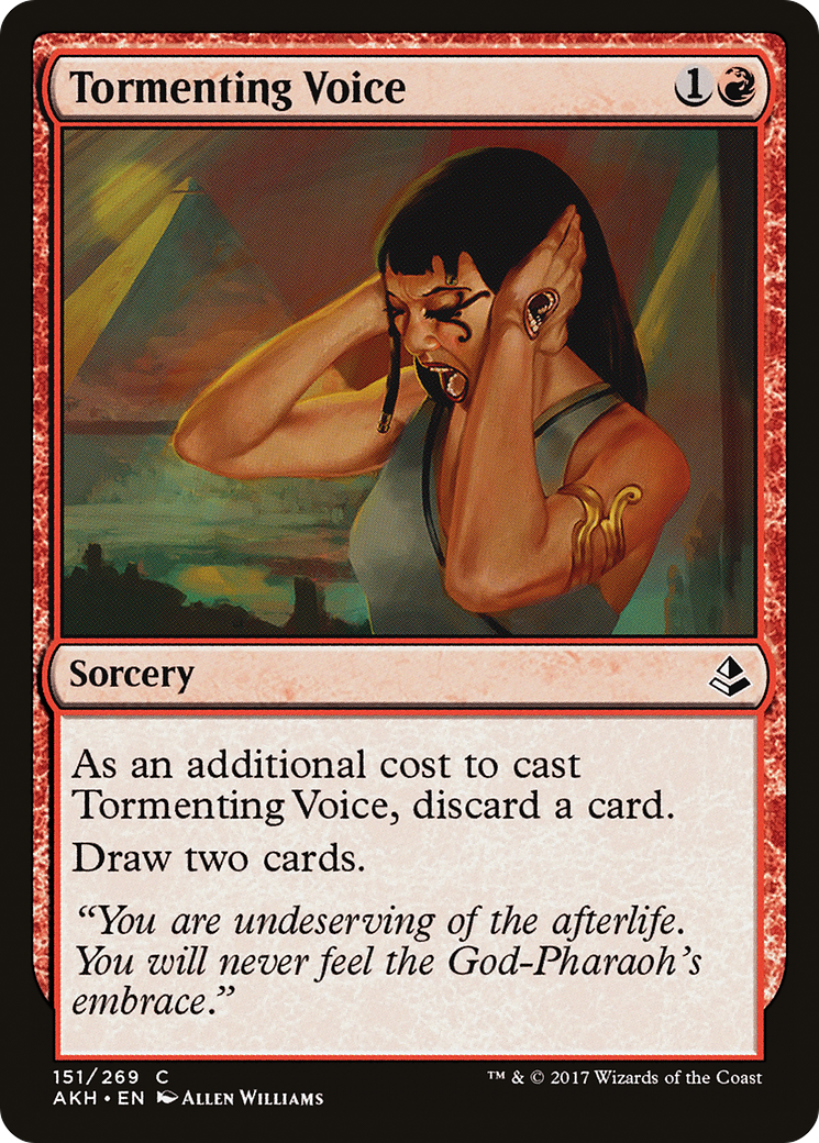 Tormenting Voice (AKH-151)  Foil - Amonkhet