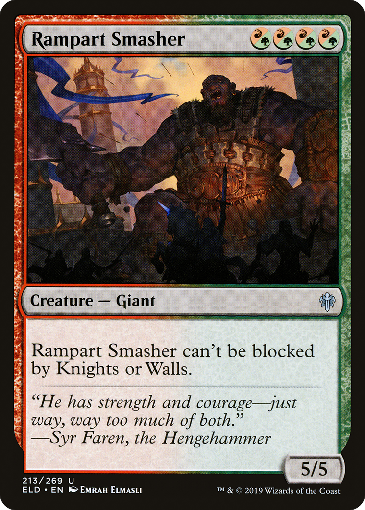 Rampart Smasher (ELD-213) - Throne of Eldraine Foil
