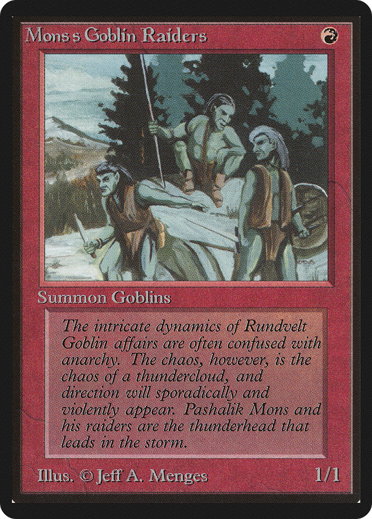 Mons's Goblin Raiders (LEB-) - Limited Edition Beta