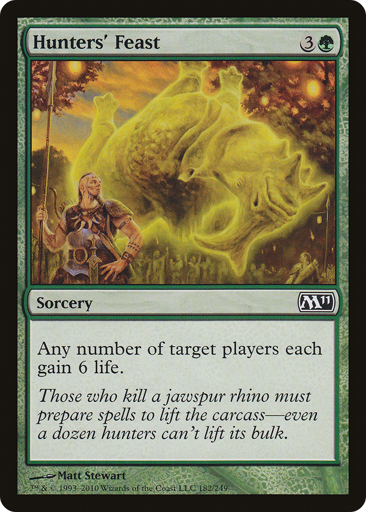 Hunters' Feast (M11-182)  Foil - Magic 2011