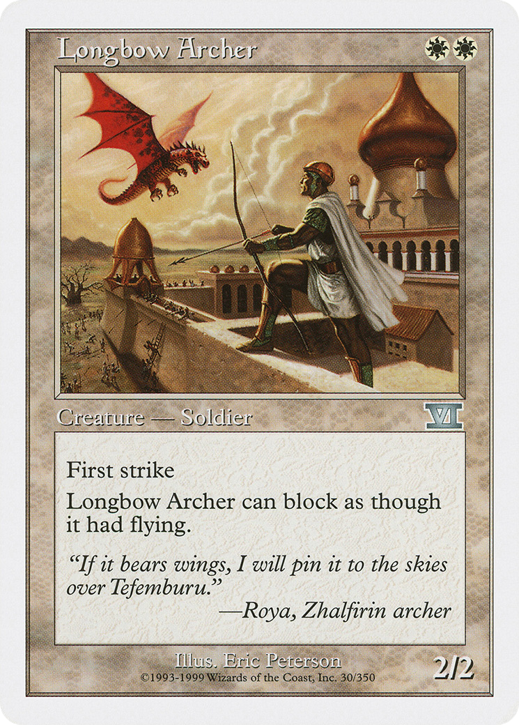 Longbow Archer (6ED-030)  - Classic Sixth Edition