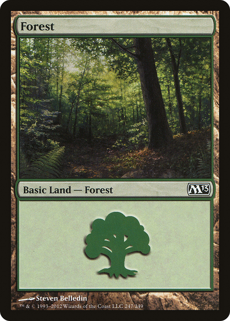 Forest (247) (M13-247) - Magic 2013 Foil