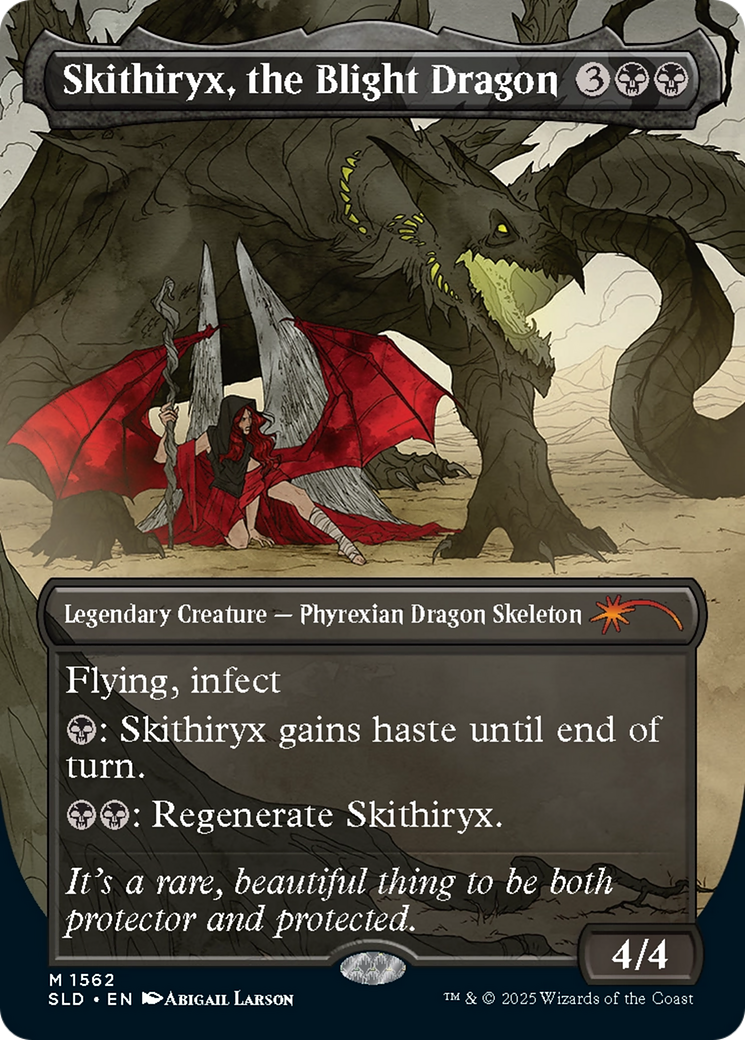 Skithiryx, the Blight Dragon (SLD-1562)  - Secret Lair Drop (Borderless)