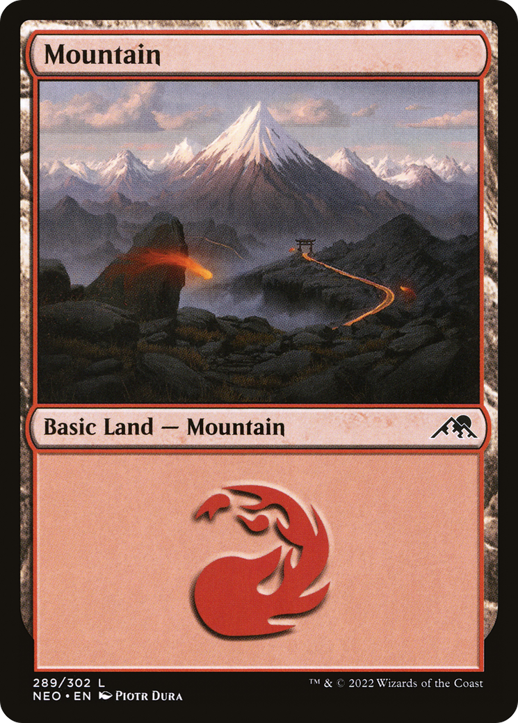 Mountain (289) (NEO-289)  - Kamigawa: Neon Dynasty