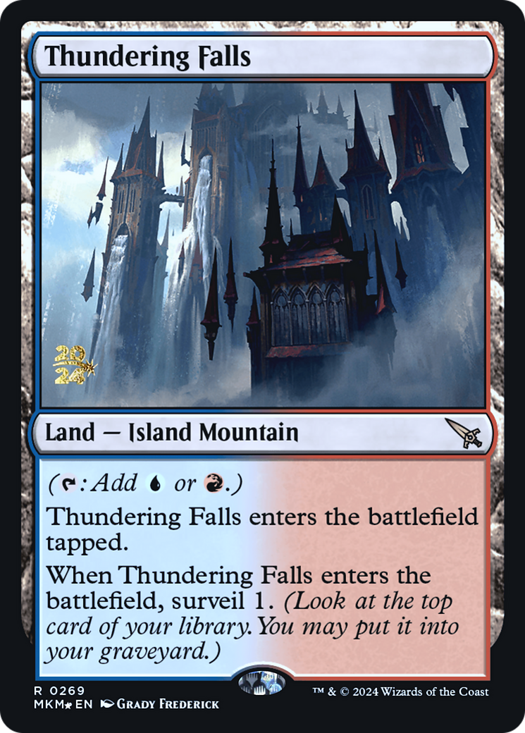 Thundering Falls (PRE-269)  Foil - Murders at Karlov Manor Promos
