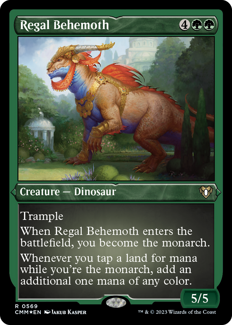 Regal Behemoth (CMM-569)  Etched Foil - Commander Masters