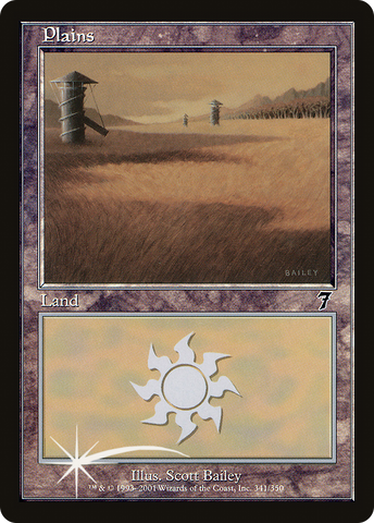 Plains (341) (7ED-341★) - Seventh Edition Foil