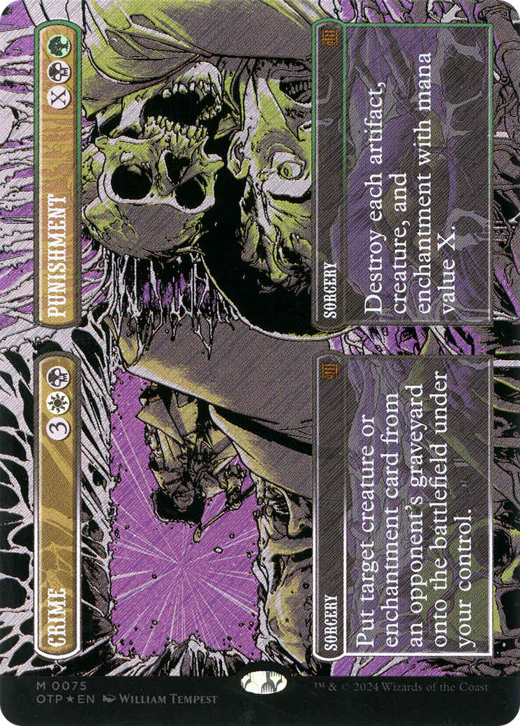 Crime // Punishment (Textured Foil) (OTP-075)  Foil - Breaking News (Borderless)