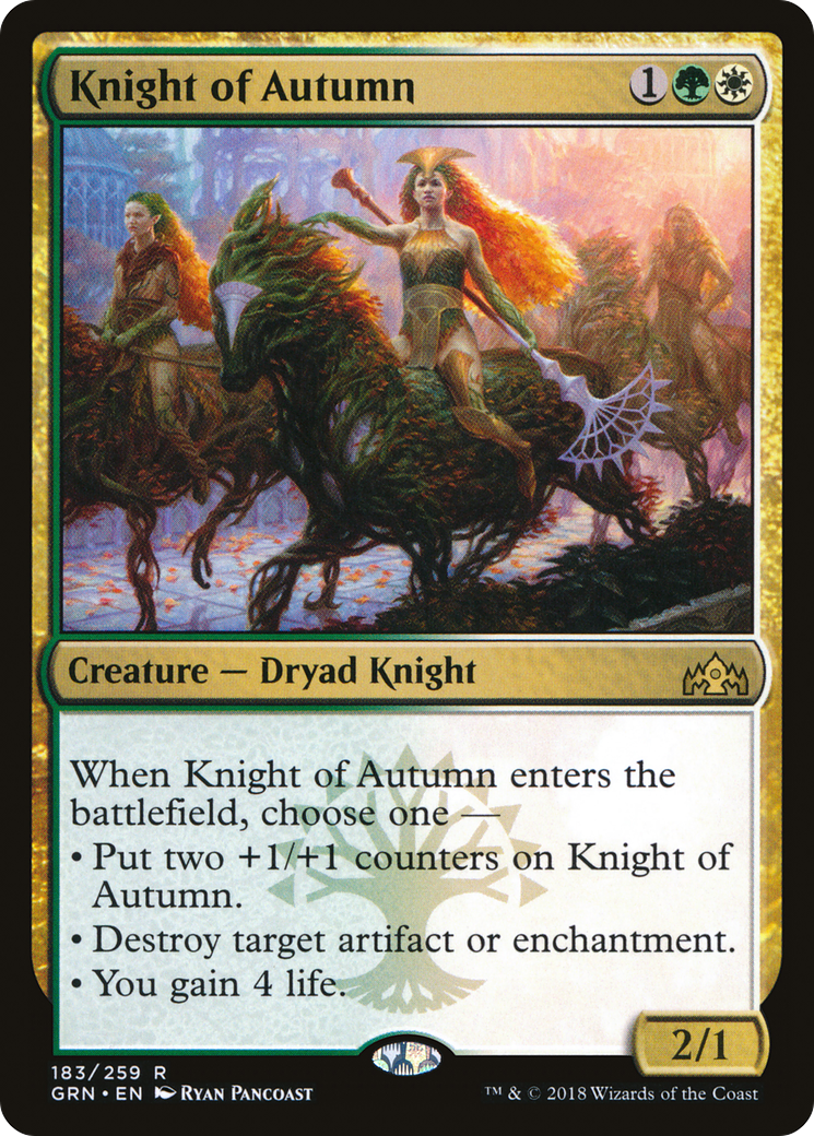 Knight of Autumn (GRN-183)  - Guilds of Ravnica