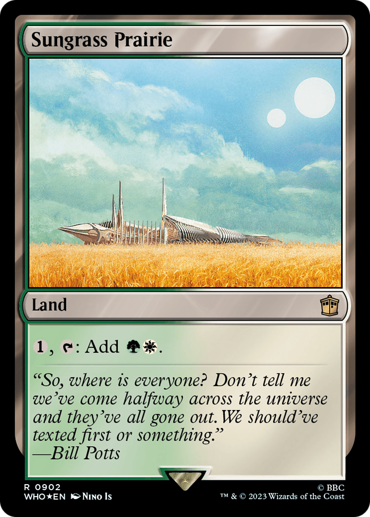 Sungrass Prairie (Surge Foil) (WHO-902)  Foil - Doctor Who