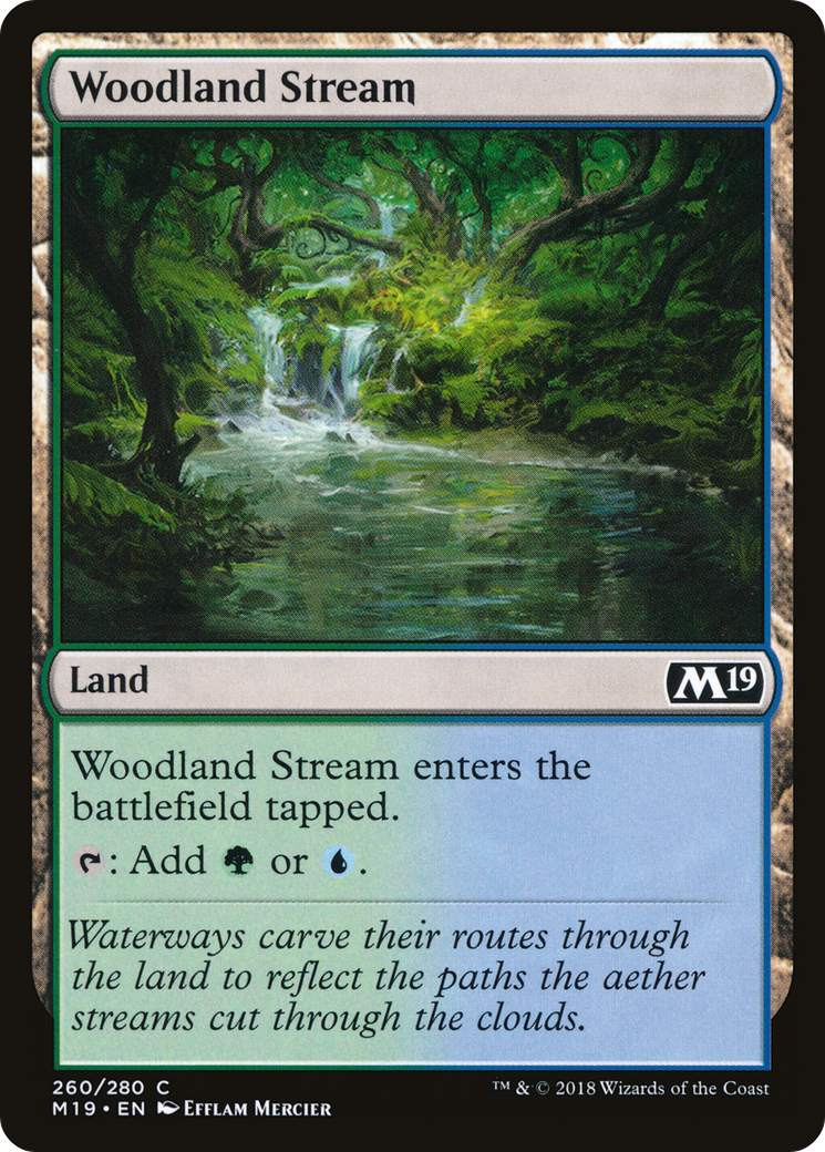 Woodland Stream (M19-260)  Foil - Core Set 2019