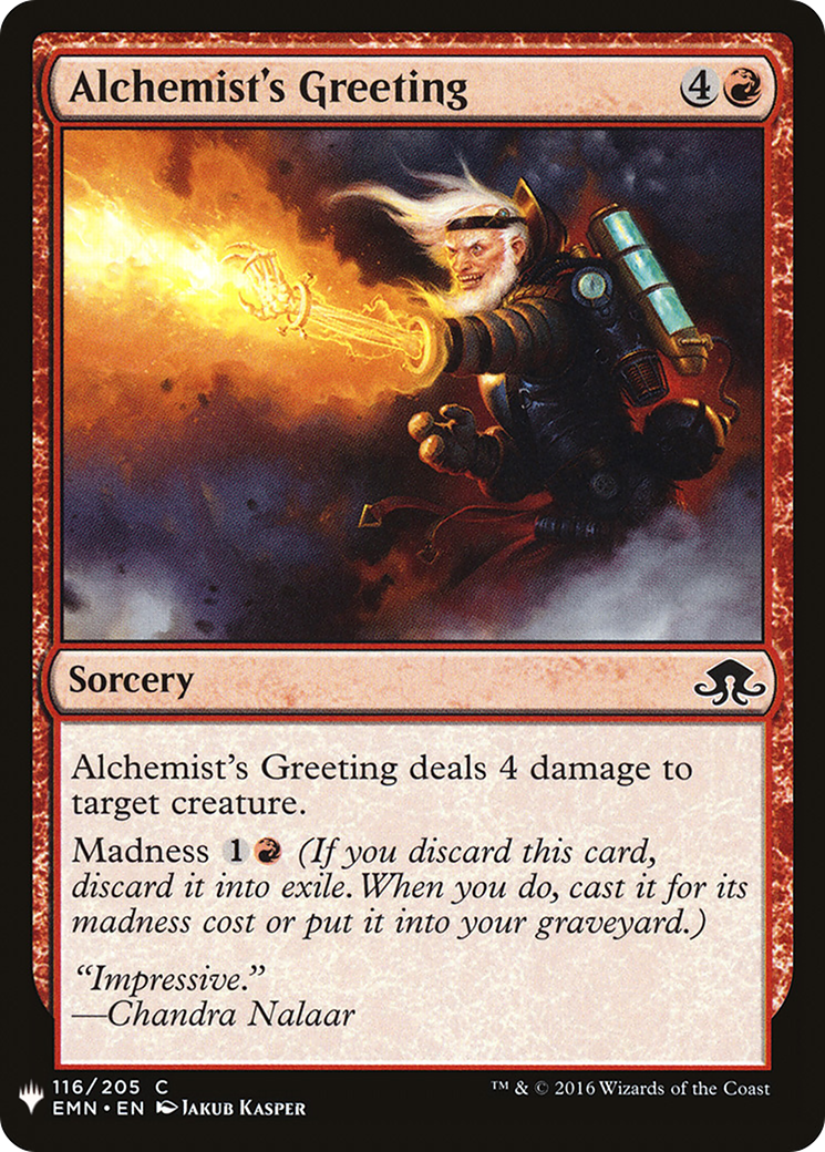 Alchemist's Greeting (LIST-EMN-116)  - The List