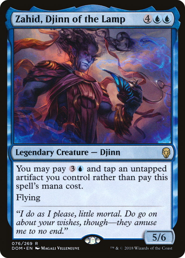 Zahid, Djinn of the Lamp (DOM-076)  Foil - Dominaria