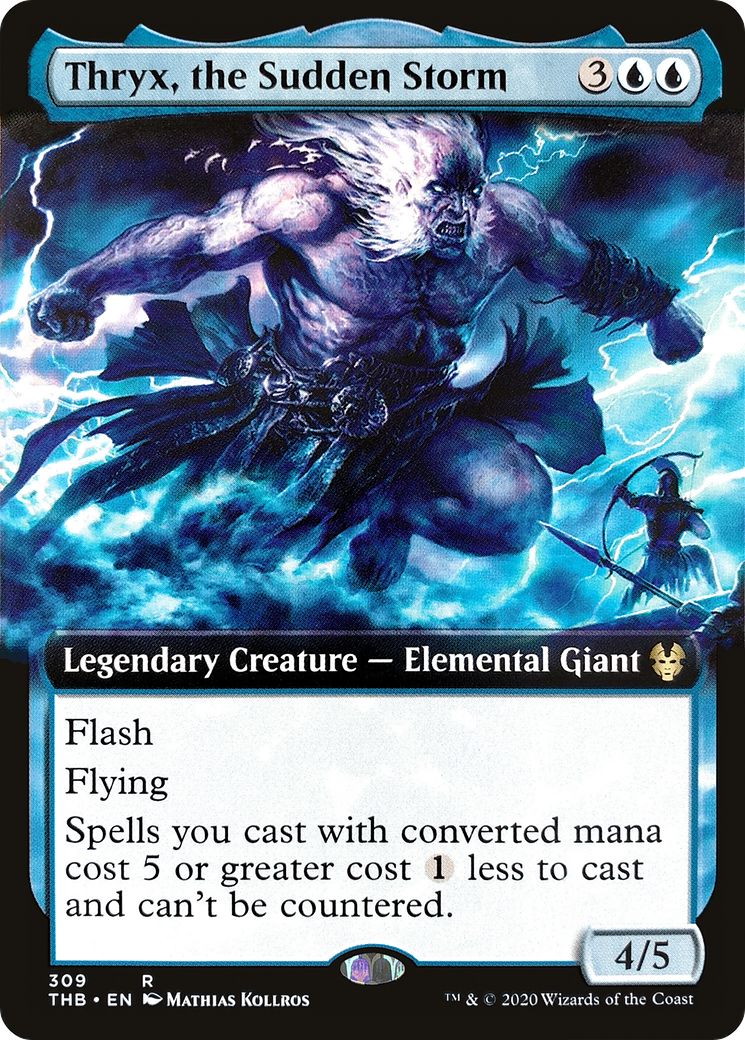 Thryx, the Sudden Storm (Extended Art) (THB-309)  - Theros Beyond Death: (Extended Art)