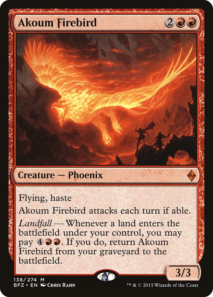 Akoum Firebird (BFZ-138)  - Battle for Zendikar