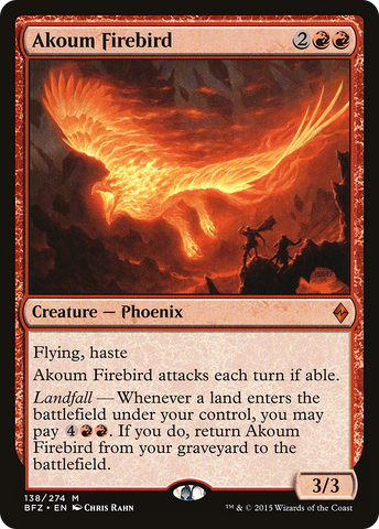 Akoum Firebird (BFZ-138)  - Battle for Zendikar