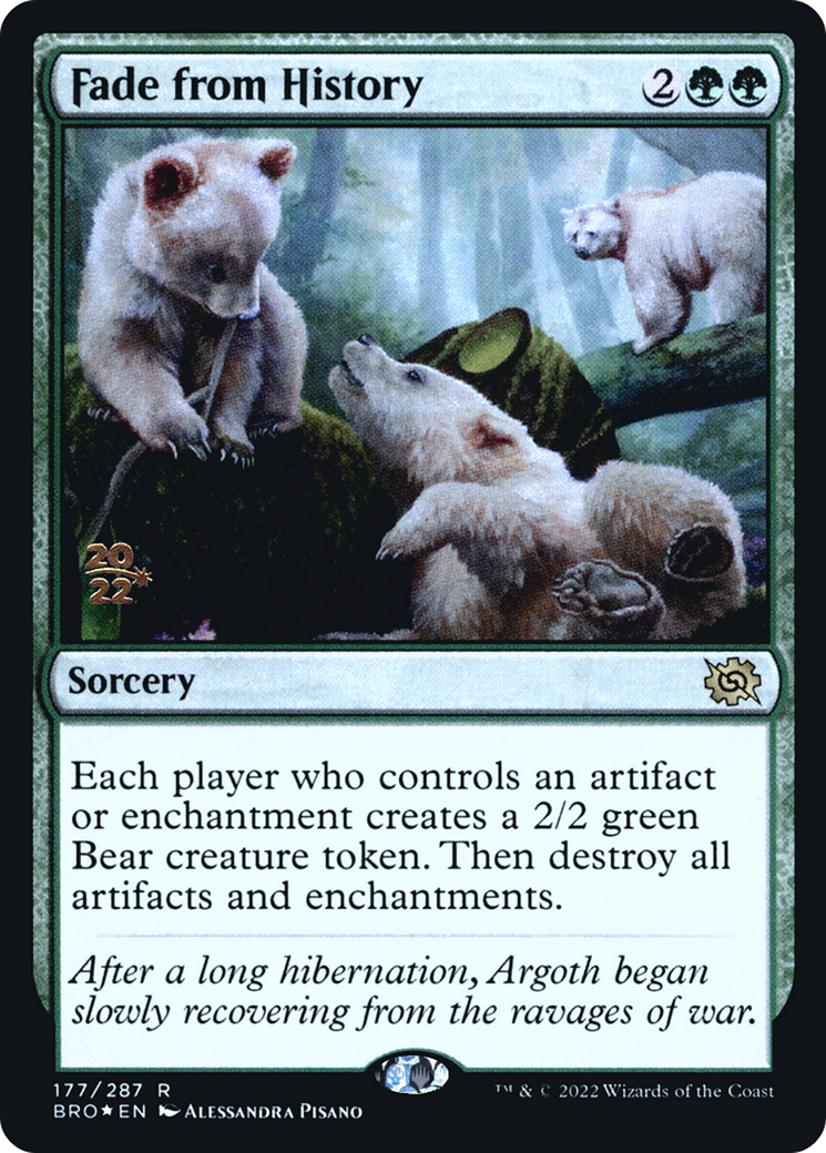 Fade from History (PRE-177)  Foil - The Brothers' War Promos