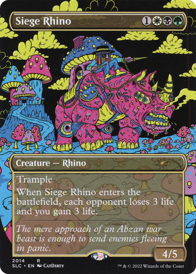 Siege Rhino (SLC-2014)  Foil - Secret Lair Countdown Kit (Borderless)