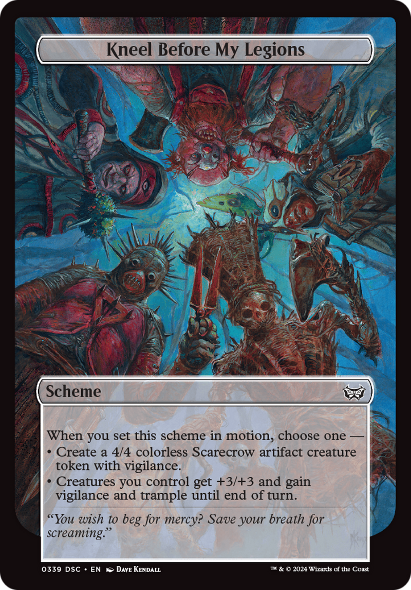 Kneel Before My Legions (Full Art) (A:DSC-339)  - Duskmourn: House of Horror Commander