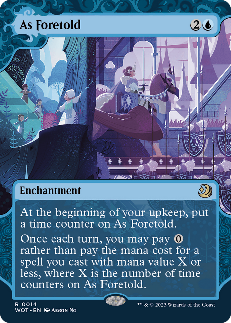 As Foretold (WOT-014)  - Wilds of Eldraine: Enchanting Tales: (Showcase) (Borderless)