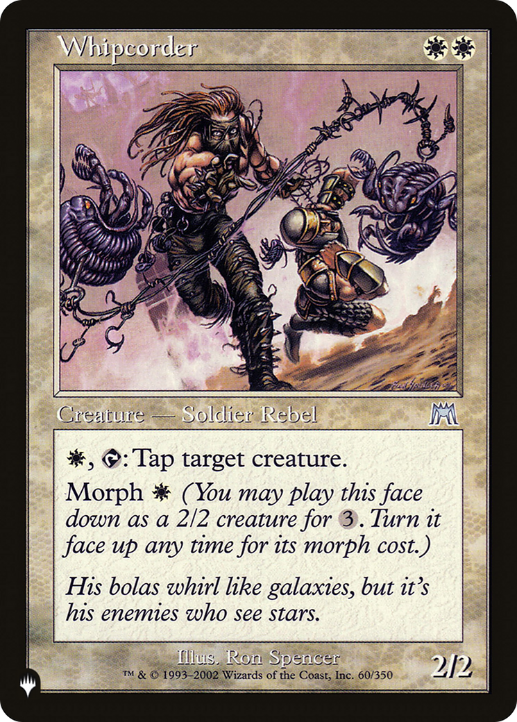 Whipcorder (LIST-ONS-60)  - The List