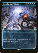 Invoke the Winds (Showcase) (NEO-370)  Foil - Kamigawa: Neon Dynasty: (Showcase)