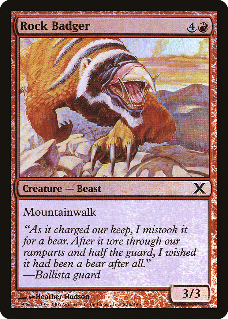 Rock Badger (10E-226★)  Foil - Tenth Edition