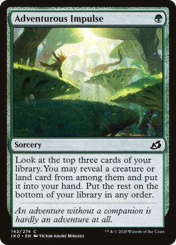 Adventurous Impulse (IKO-142)  Foil - Ikoria: Lair of Behemoths