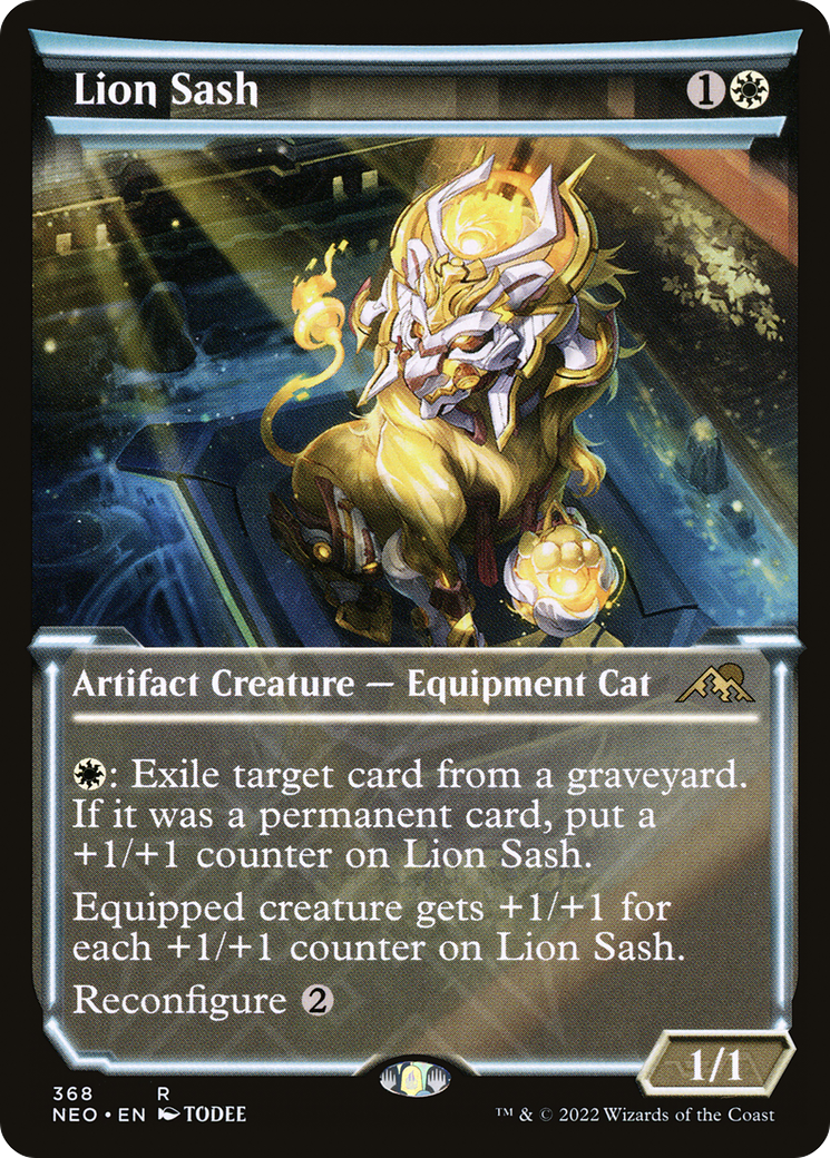 Lion Sash (Showcase) (NEO-368)  - Kamigawa: Neon Dynasty: (Showcase)