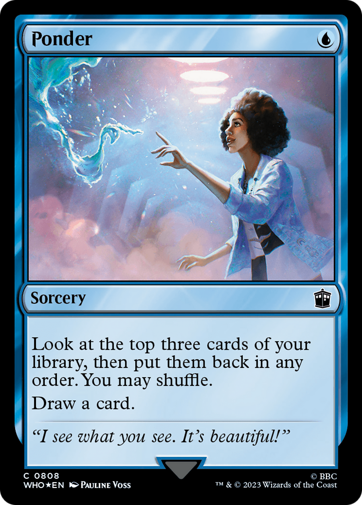 Ponder (Surge Foil) (WHO-808)  Foil - Doctor Who