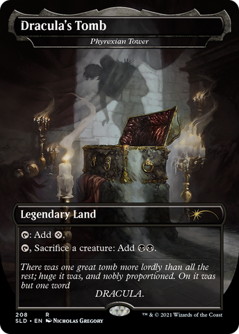 Dracula's Tomb - Phyrexian Tower (SLD-208)  Foil - Secret Lair Drop / Dracula's Tomb (Borderless)