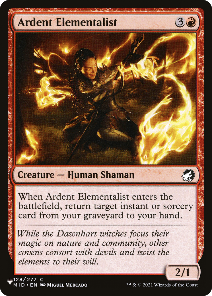 Ardent Elementalist (LIST-MID-128)  - The List