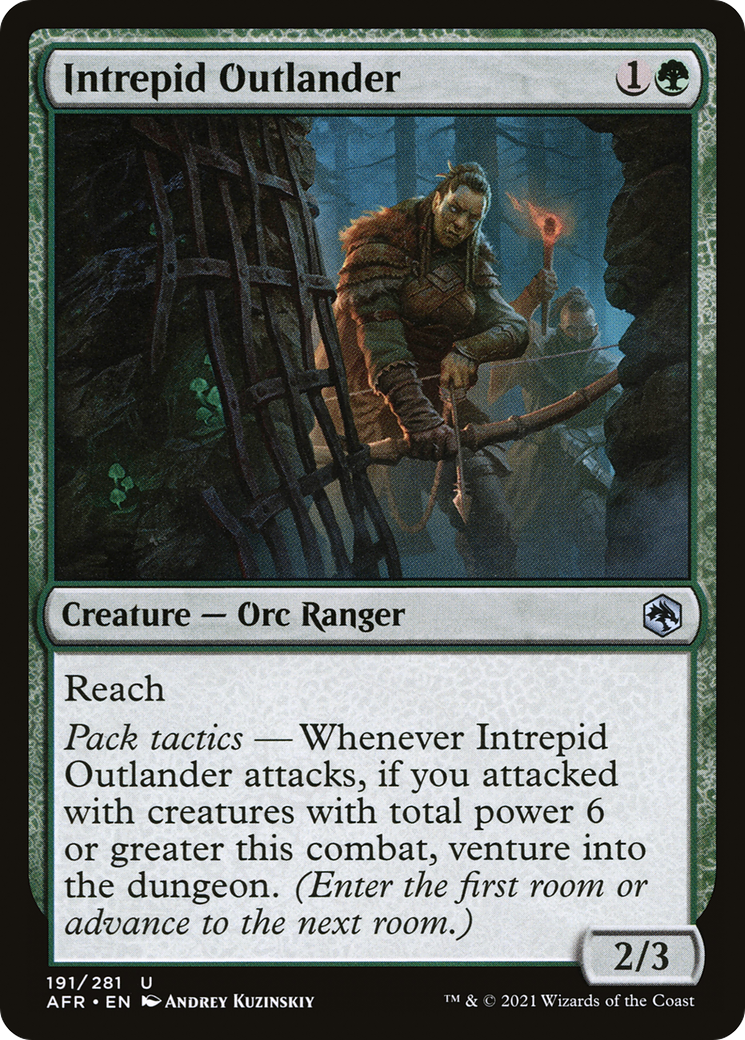 Intrepid Outlander (AFR-191)  Foil - Adventures in the Forgotten Realms