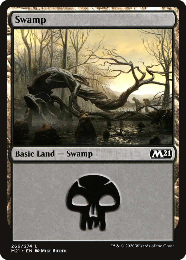 Swamp (M21-266)  - Core Set 2021