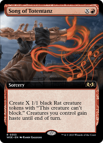 Song of Totentanz (Extended Art) (WOE-353)  Foil - Wilds of Eldraine: (Extended Art)