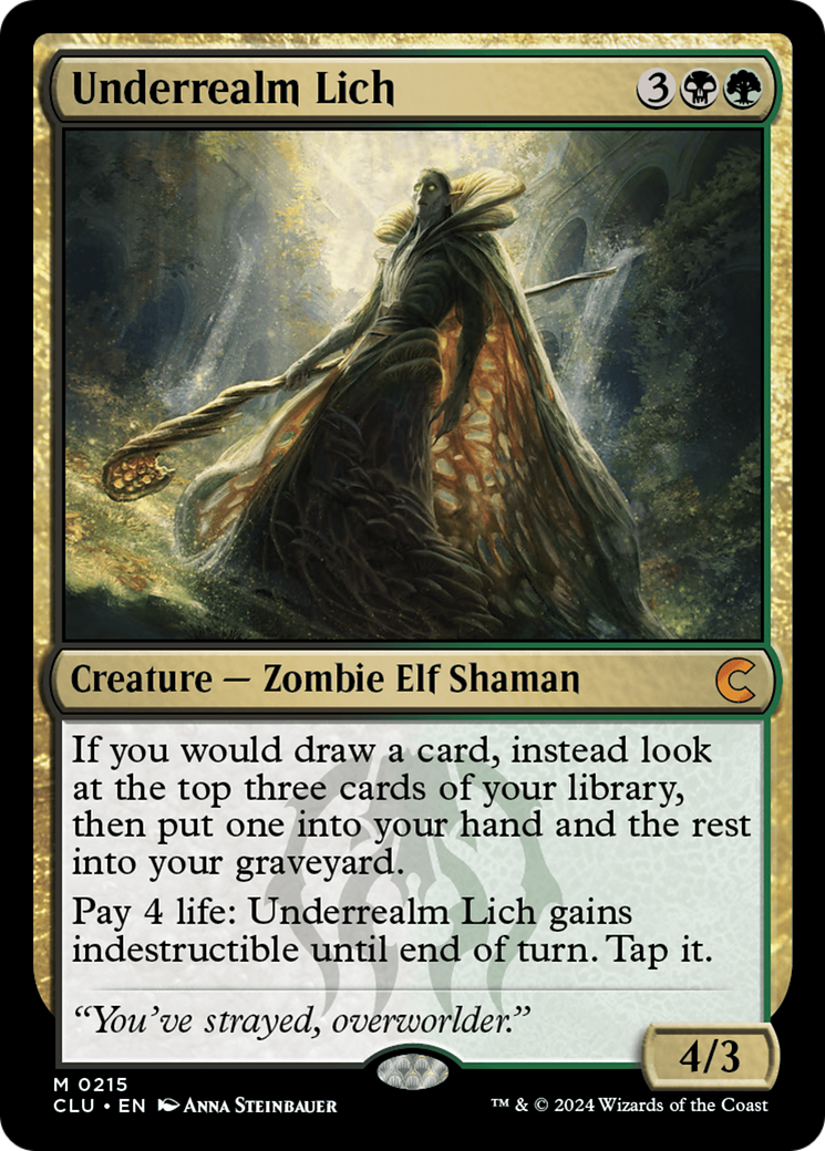 Underrealm Lich (CLU-215)  - Ravnica: Clue Edition