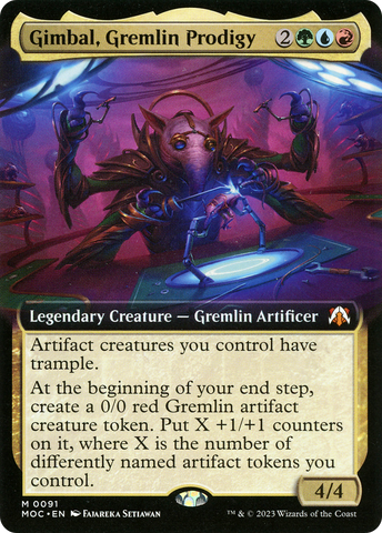 Gimbal, Gremlin Prodigy (Extended Art) (MOC-091)  - March of the Machine Commander: (Extended Art)