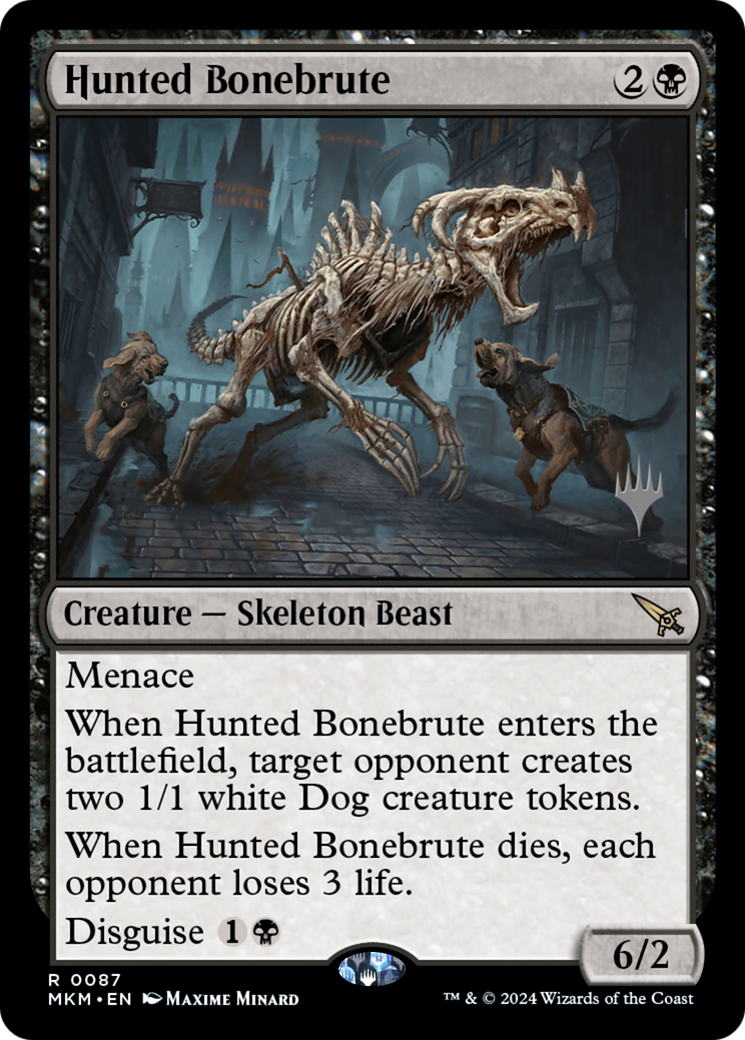 Hunted Bonebrute (PPMKM-087)  Foil - Murders at Karlov Manor Promos