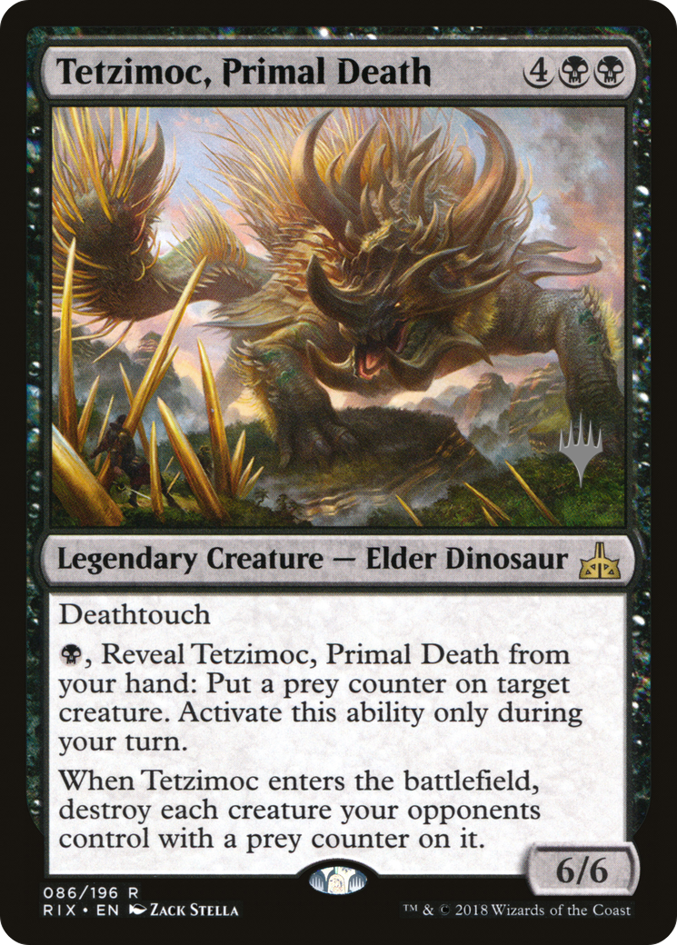 Tetzimoc, Primal Death (PPM20-086)  - Rivals of Ixalan Promos