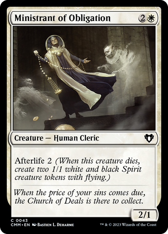 Ministrant of Obligation (CMM-043)  Foil - Commander Masters