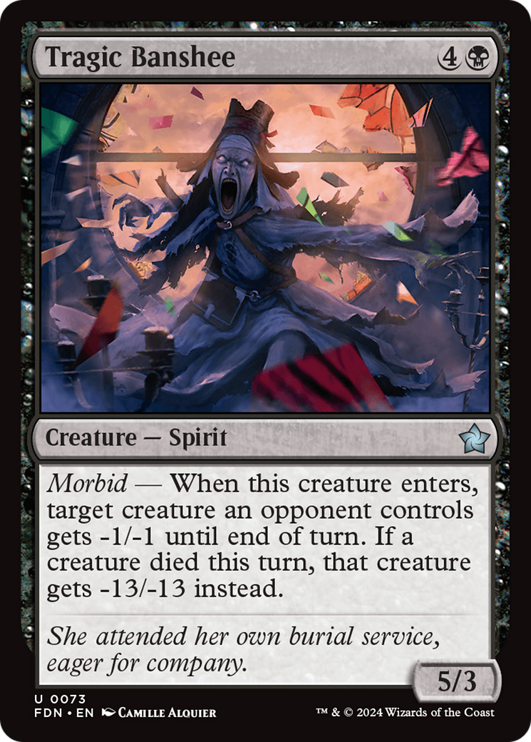 Tragic Banshee (FDN-073)  Foil - Foundations