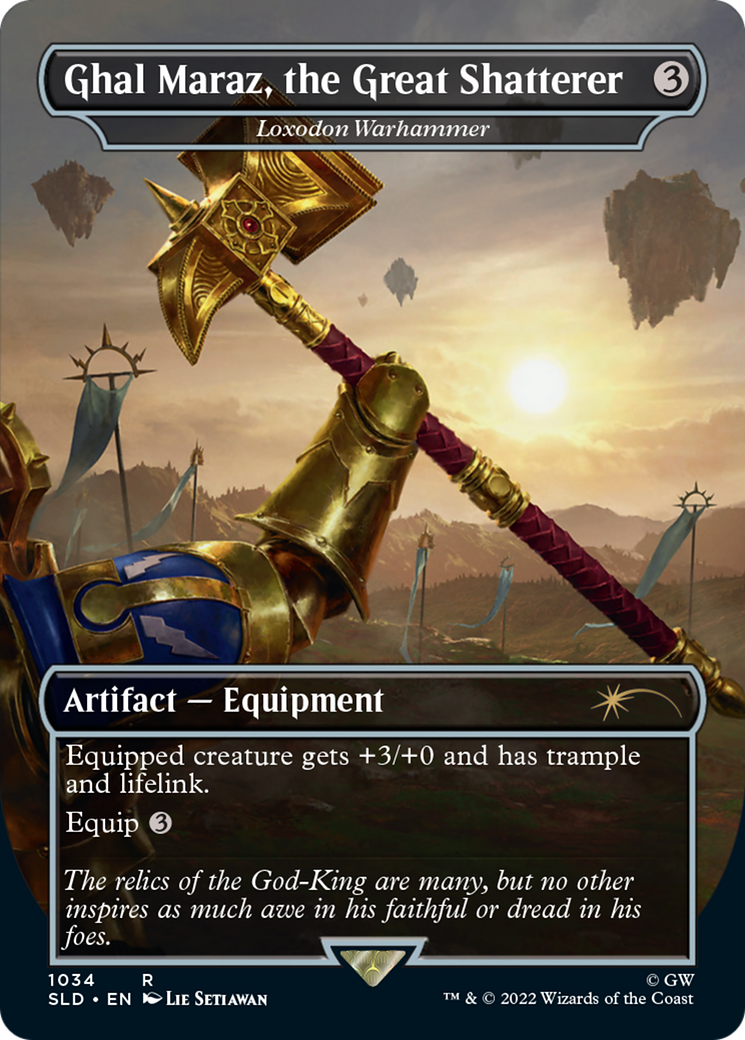 Ghal Maraz, the Great Shatterer - Loxodon Warhammer (Borderless) (SLD-1034)  - Secret Lair Drop / Ghal Maraz, the Great Shatterer